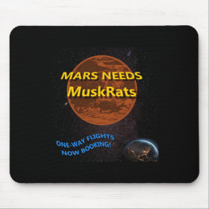 Alfombrilla De Ratón Mars Needs Muskrat Pegatina