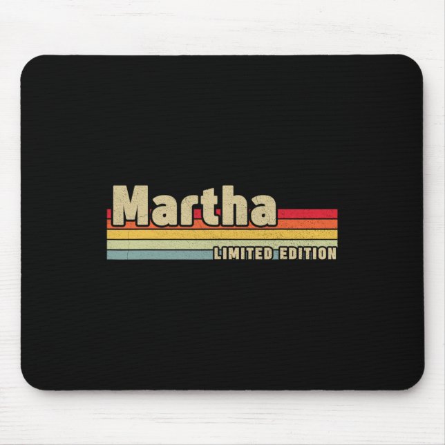 Alfombrilla De Ratón Martha Gift Name Personalized Birthday Fun Christm (Frente)