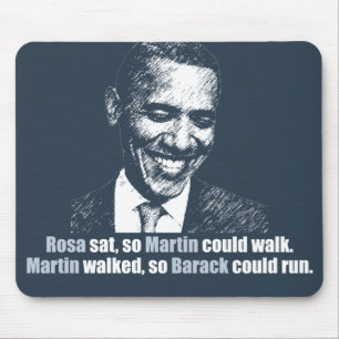 Alfombrilla De Ratón Martin caminó así que Barack podría correr