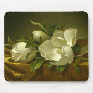 Alfombrilla De Ratón Martin Johnson Heade - Magnolias sobre Velvet de O