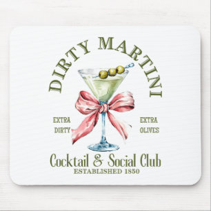 Alfombrilla De Ratón Martini de soltera sucia Martini de cola Club de b