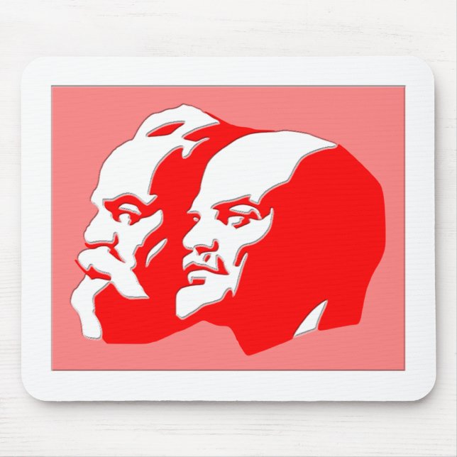 Alfombrilla De Ratón Marx y Lenin (Frente)