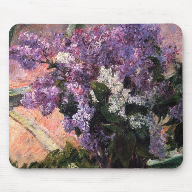 Alfombrilla De Ratón Mary Cassatt - Lilacs en una ventana (Frente)
