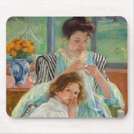 Alfombrilla De Ratón Mary Cassatt - Madre joven masticando