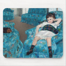 Alfombrilla De Ratón Mary Cassatt - Niña pequeña en un sillón azul