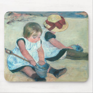 Alfombrilla De Ratón Mary Cassatt - Niños jugando en la playa