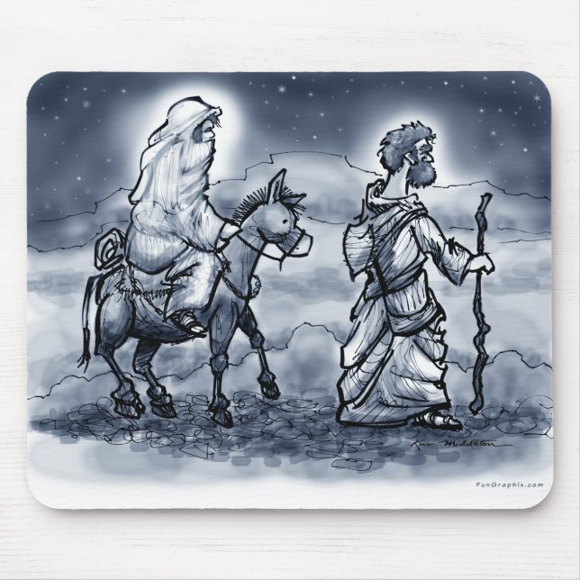 Alfombrilla De Ratón Mary y Joseph (Frente)
