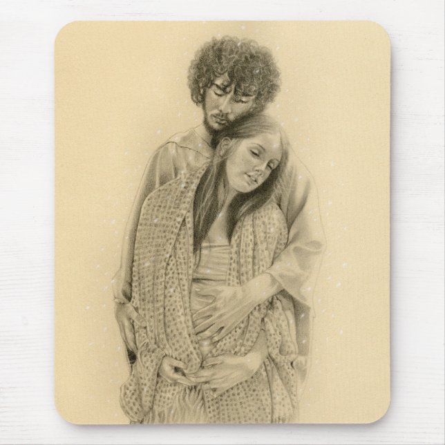 Alfombrilla De Ratón Mary y joseph Mousepad (Frente)