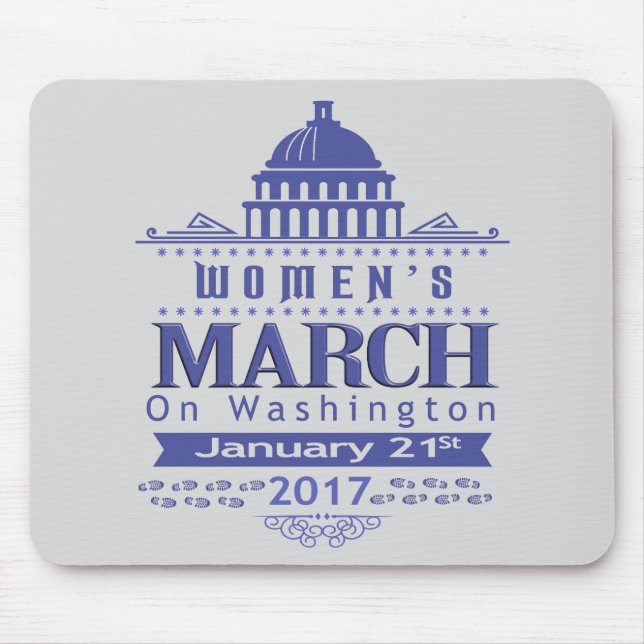 Alfombrilla De Ratón Marzo de millón de mujeres en Washington Mousepad (Frente)