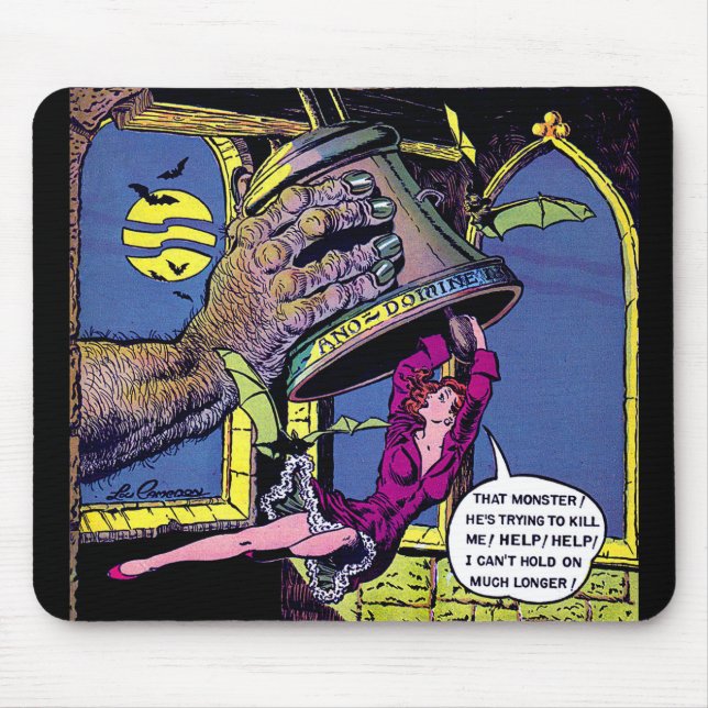 Alfombrilla De Ratón Más allá de la mano monstruosa y de las historieta (Frente)