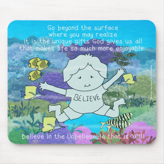 Alfombrilla De Ratón Más allá de la superficie (Frente)