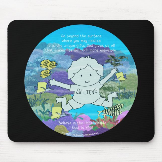 Alfombrilla De Ratón Más allá de la superficie (Frente)