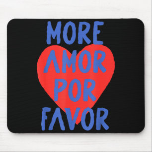 Alfombrilla De Ratón Más Amor R Favor Corazón Rojo Lindo Amor Español C