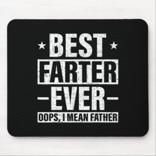 Alfombrilla De Ratón Más lejos que nunca me refiero al padre Fart Retro