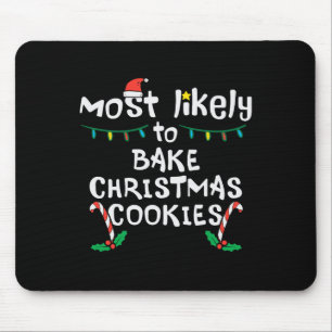 Alfombrilla De Ratón Más probables Navidades pasteles Cookie Xmas Matc