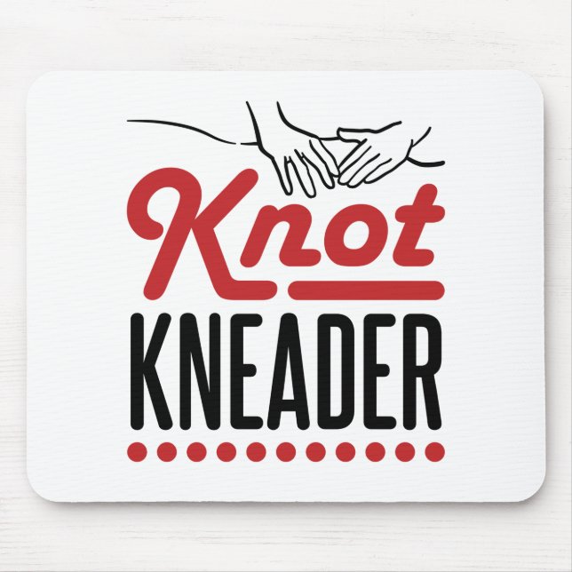 Alfombrilla De Ratón Masajista terapeuta de masaje Knot Kneader (Frente)