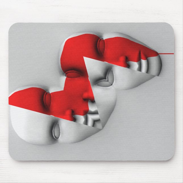 Alfombrilla De Ratón Máscara de doble cara (Frente)