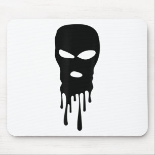 Alfombrilla De Ratón Máscara de esquí Balaclava Bandit Máscara Robber M