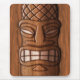 Alfombrilla De Ratón Máscara de madera de Tiki (Frente)