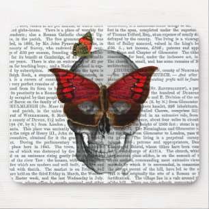 Alfombrilla De Ratón Máscara de mariposa rosa