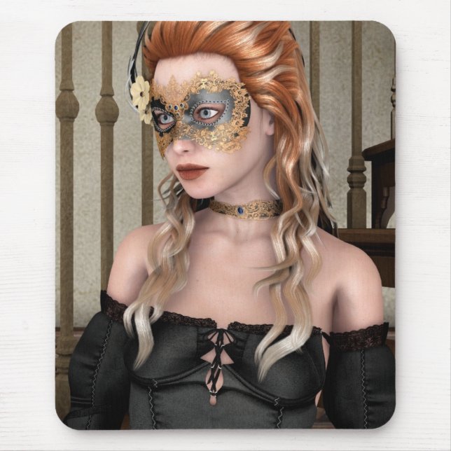 Alfombrilla De Ratón Máscara de mascarada (Frente)