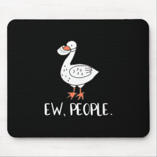 Alfombrilla De Ratón Máscara de pato divertida para las mujeres Ew Peop