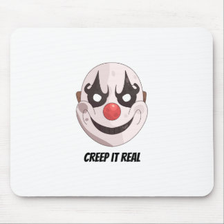 Alfombrilla De Ratón Máscara de payaso espeluznante de Creep It Real Gr