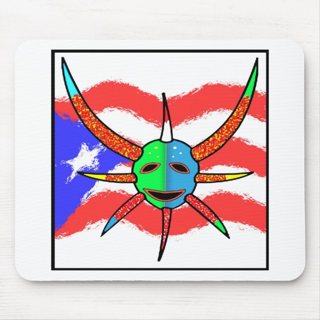 Alfombrilla De Ratón máscara del vejigante (Frente)