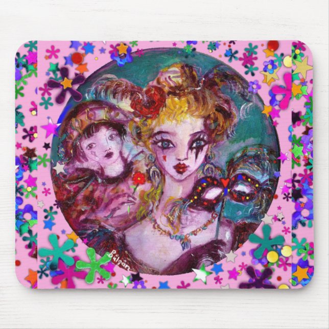 ALFOMBRILLA DE RATÓN MÁSCARAS MASQUERADAS DE VALENTINA VENECIANA (Frente)