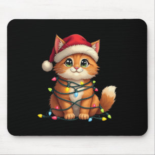 Alfombrilla De Ratón Mascota Animal Ragdoll Cat Lover Santa Hat Navidad