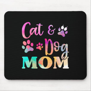 Alfombrilla De Ratón Mascota Cat Dog Mom Shirt Para Mujeres