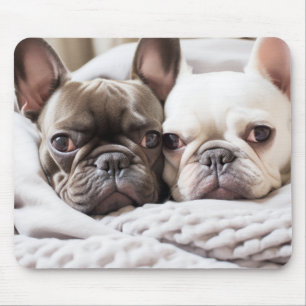 Alfombrilla De Ratón Mascota de Bulldog francés belleza animal cálida p