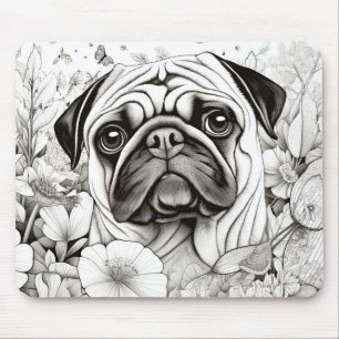 Alfombrilla De Ratón Mascota de dibujo de dibujos de dibujos de dibujos