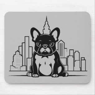 Alfombrilla De Ratón Mascota de perro de Bulldog francés Animal Mundo A
