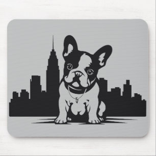 Alfombrilla De Ratón Mascota de perro de Bulldog francés Animal Mundo A