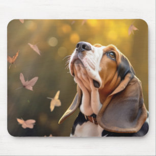 Alfombrilla De Ratón Mascota de perro de la zona inferior de Hound Anim
