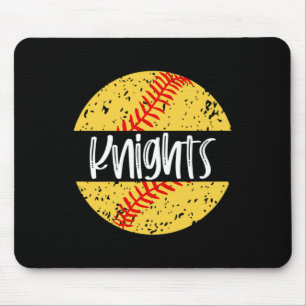 Alfombrilla De Ratón Mascota del equipo de sóftbol Knights Espíritu esc