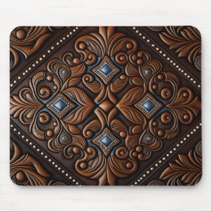 Alfombrilla De Ratón Masculina de cuero con herramientas