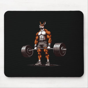 Alfombrilla De Ratón Masculino Kangaroo Muerte Gimnasio Gracioso Levant