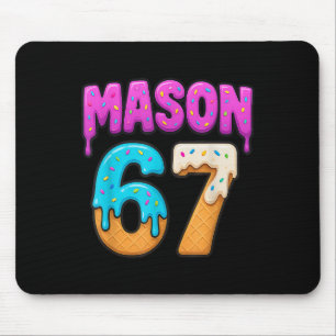 Alfombrilla De Ratón Mason 67 Goteo De Helado Meme Divertido Seis Siete