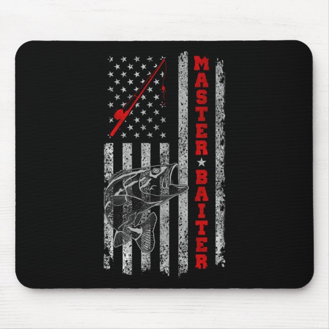 Alfombrilla De Ratón Master Byiter Para Hombres Camisetas De Pesca Funn (Frente)