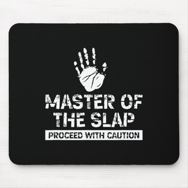 Alfombrilla De Ratón Master Of Slap Proceder Con Precaución Boxing Ch (Frente)