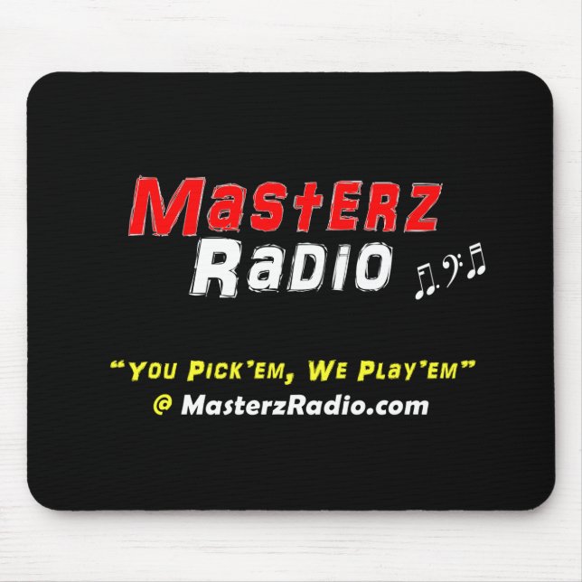 Alfombrilla De Ratón Masterz Mousepad de radio (Frente)