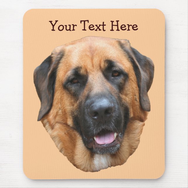 Alfombrilla De Ratón Mastiff Mix Dog Mousepad (Frente)
