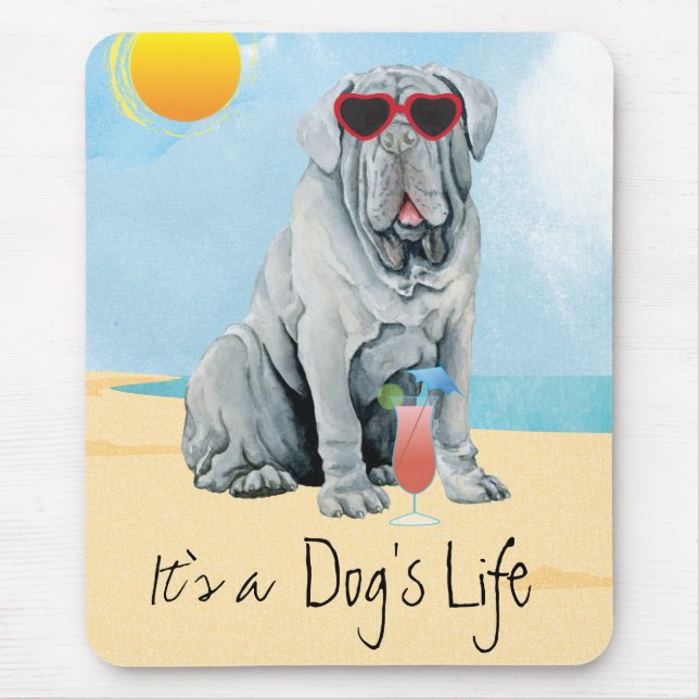 Alfombrilla De Ratón Mastino Summer Mouse Pad (Frente)