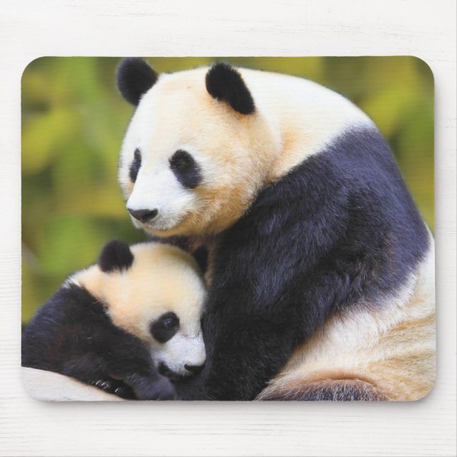 Alfombrilla De Ratón Mat de ratón Panda muy lindo (Frente)