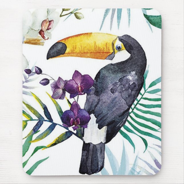 Alfombrilla De Ratón Mat del ratón - Pájaro tropical (Frente)