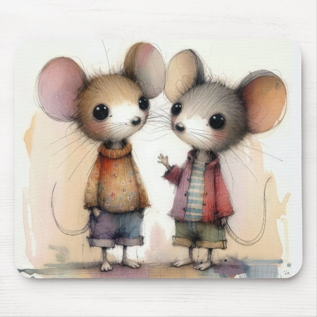 Alfombrilla De Ratón Mata acuarela (Frente)