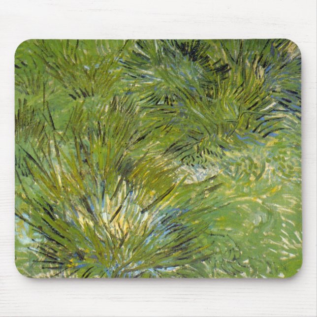 Alfombrilla De Ratón Matas de hierba de Vincent van Gogh (Frente)