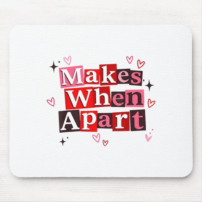Alfombrilla De Ratón Matching Couple Makes When Apart Long Distance Rel (Frente)